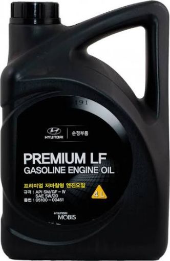YAG ORGINAL 5W20 4L PREMIUM LF (MOBIS) şəkil